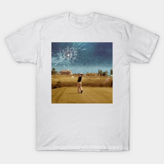 Broken Glass Sky T-Shirt by Marian Voicu